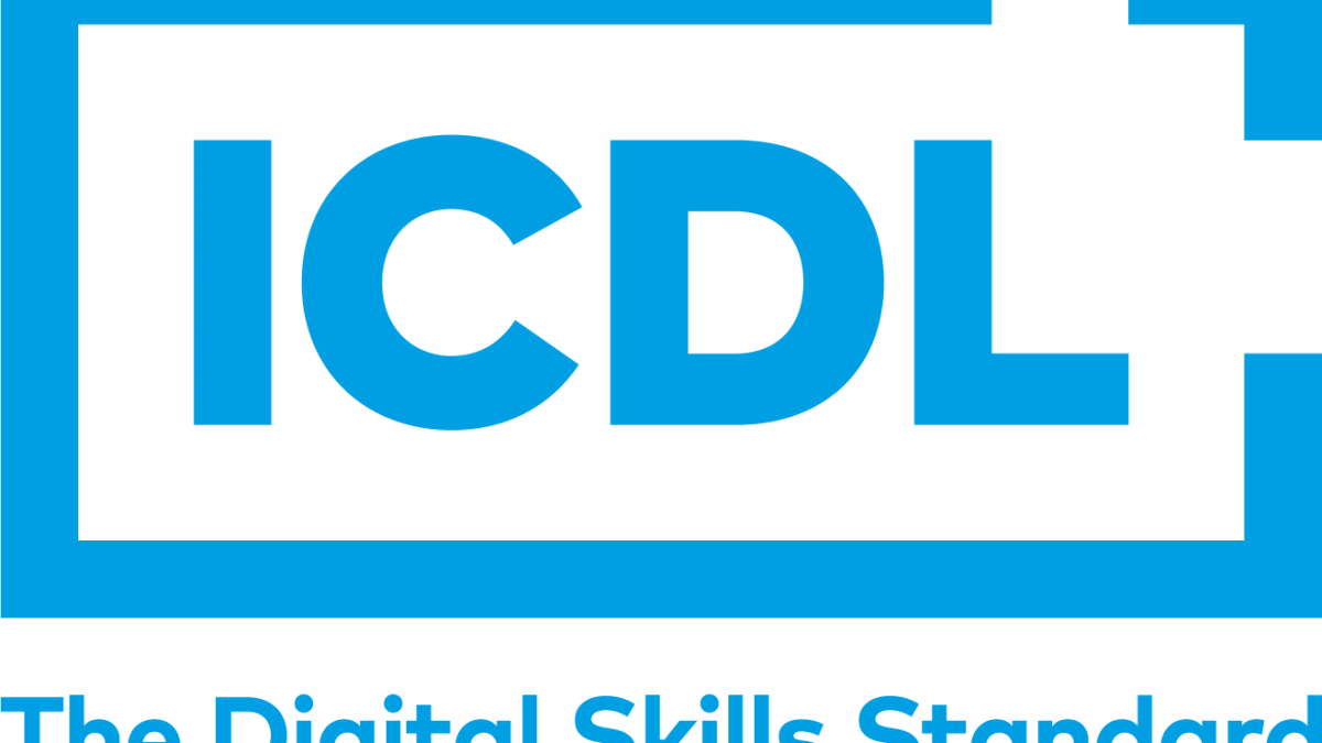 ICDL Logo With Strap STACKED